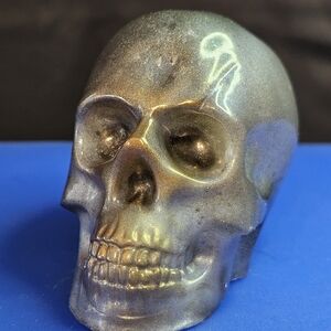 2.25 Inch Rustic Handmade Resin Skull - OOAK Decor Item- Only One Available